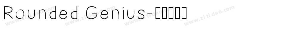 Rounded Genius字体转换